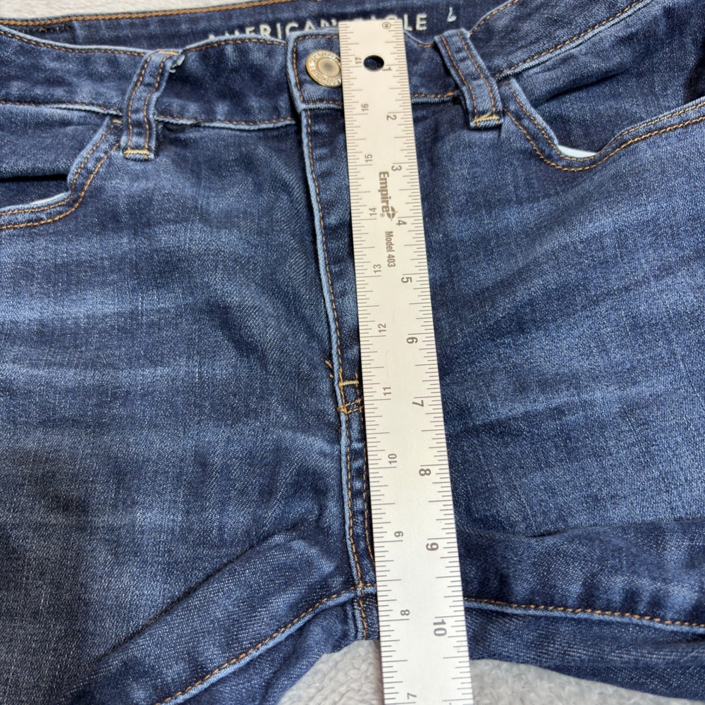 American Eagle Skinny Jeans Women's 8 Dark Wash Next Level Stretch Denim 29/27 - Picture 8 of 9